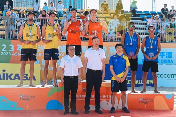 中国女将薛晨夏欣怡问鼎2023亚锦赛沙滩排球冠军