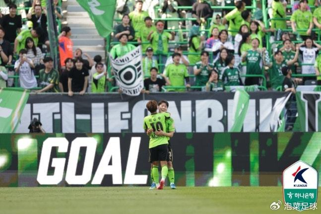 p全北现代汽车绝杀浦项终结三轮不胜，李刚仁欧